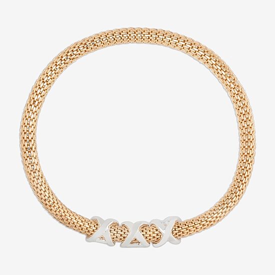 Bijoux Bar Delicates Two Tone Womens Stretch Bracelet