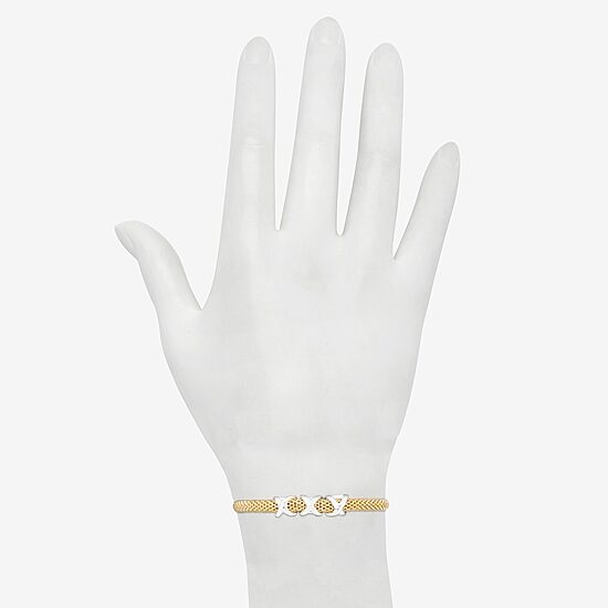 Bijoux Bar Delicates Two Tone Womens Stretch Bracelet