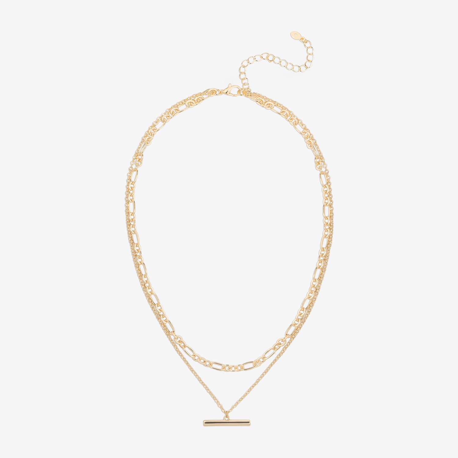 Bijoux Bar Delicates Gold Tone Womens 16 Inch Link Chain Necklace