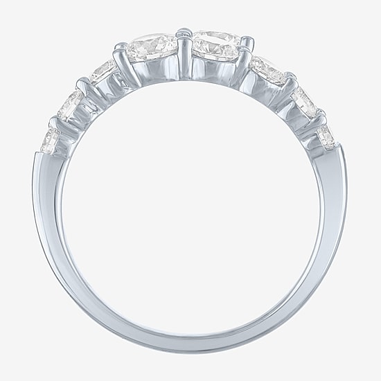 Diamond Addiction (G-H, Si2-I1) Womens 2 CT. T.W. Lab Grown White Diamond 10K Gold Bypass  Cocktail Ring