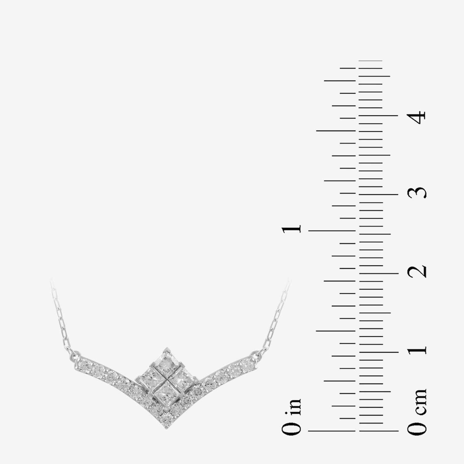Womens / CT. T.W. Lab Grown White Diamond 10K Gold Inch Pendant Necklace