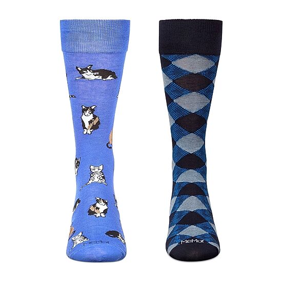 MeMoi Mens 2 Pair Crew Socks
