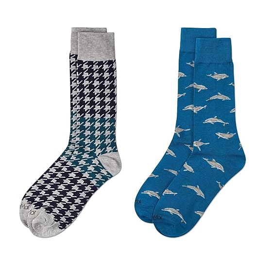 MeMoi Mens 2 Pair Crew Socks