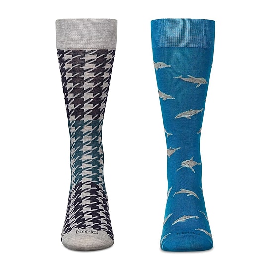MeMoi Mens 2 Pair Crew Socks