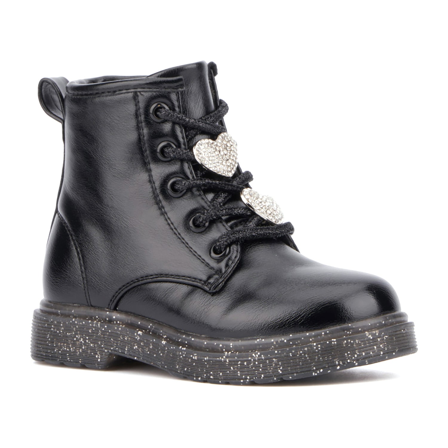Olivia Miller Toddler Girls Space Case Flat Heel Lace Up Boots