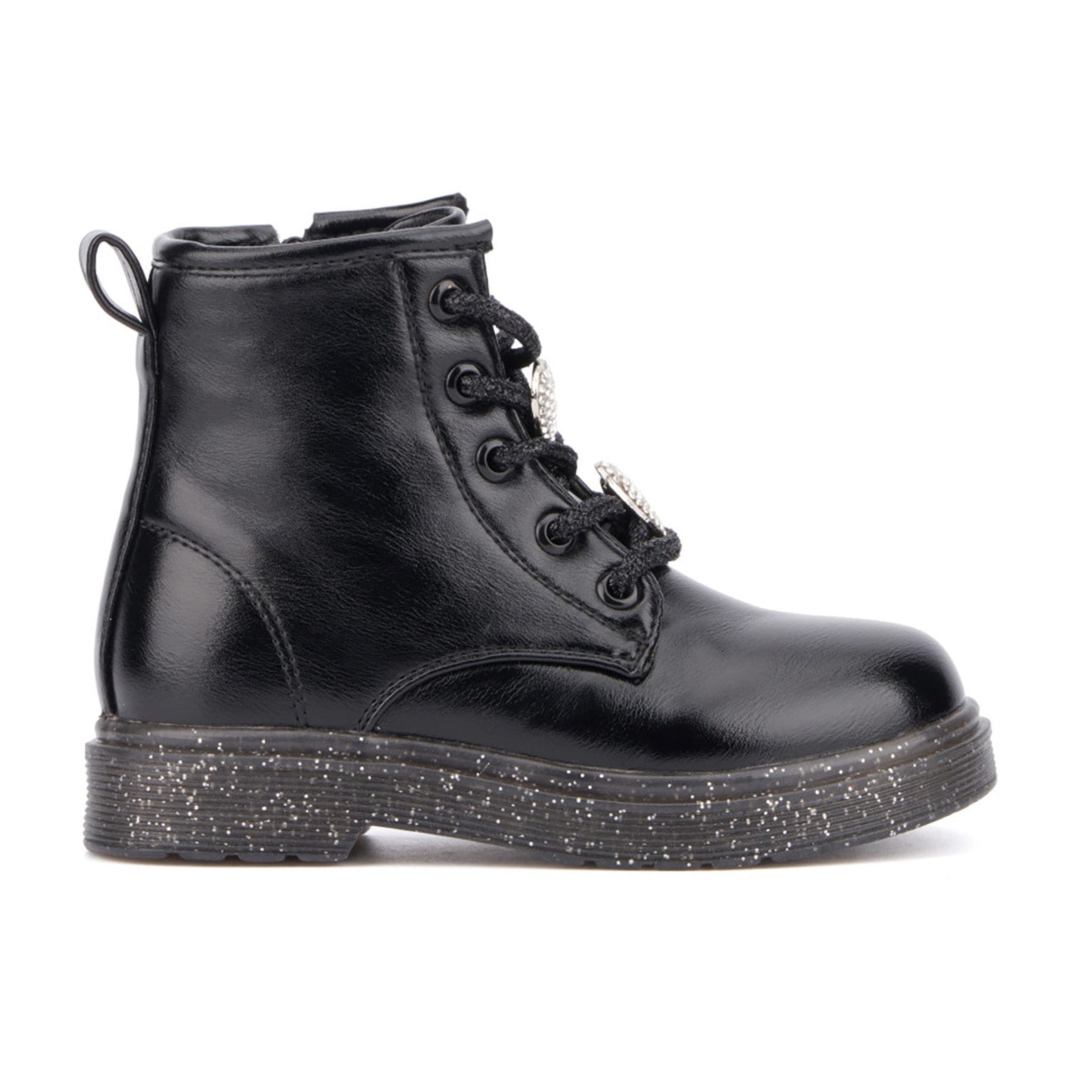Olivia Miller Toddler Girls Space Case Flat Heel Lace Up Boots