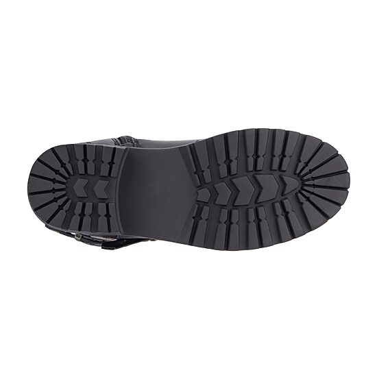 Olivia Miller Little & Big Kid Girls Moto Lug Sole Flat Heel Motorcycle Boots