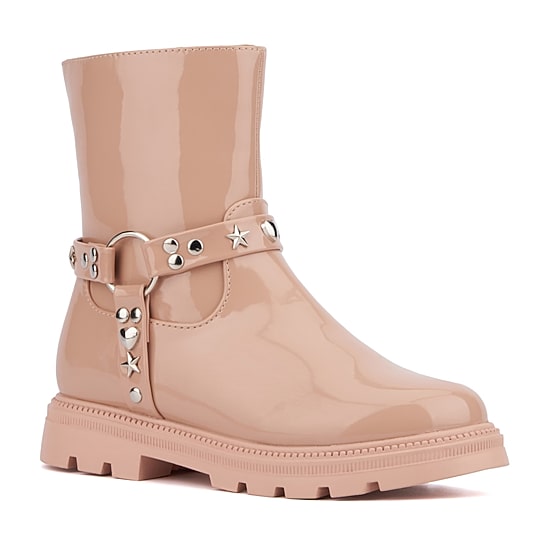 Olivia Miller Little & Big Kid Girls Harness Lug Flat Heel Chelsea Boots