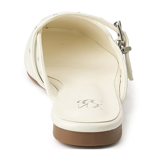 New York & Company Women'S Lyanna Mule Sandals Womens Square Closed Toe Mules