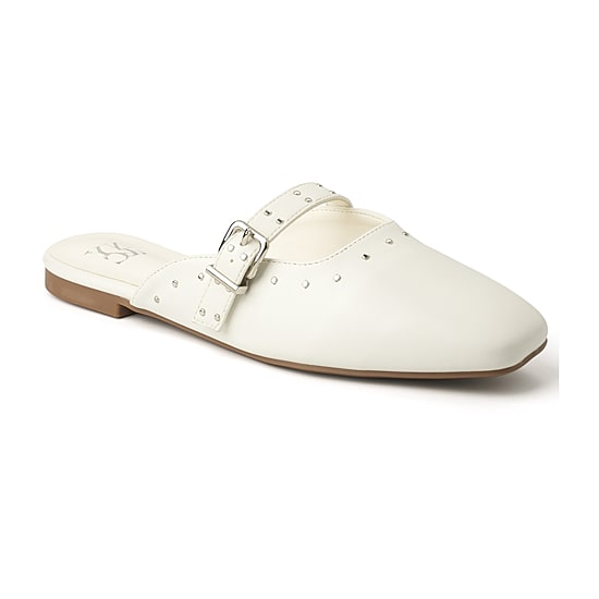New York & Company Women'S Lyanna Mule Sandals Womens Square Closed Toe Mules