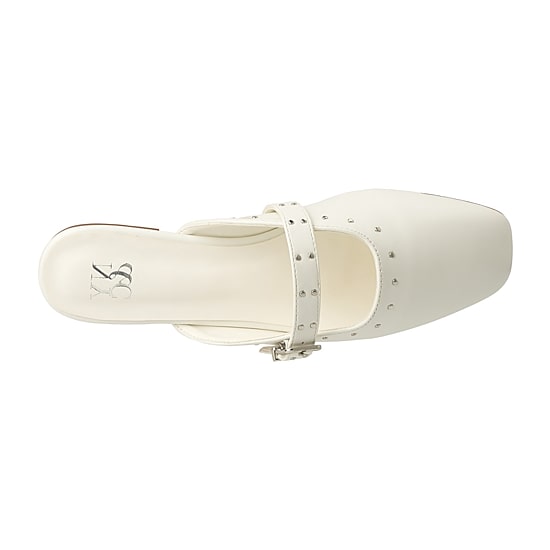 New York & Company Women'S Lyanna Mule Sandals Womens Square Closed Toe Mules