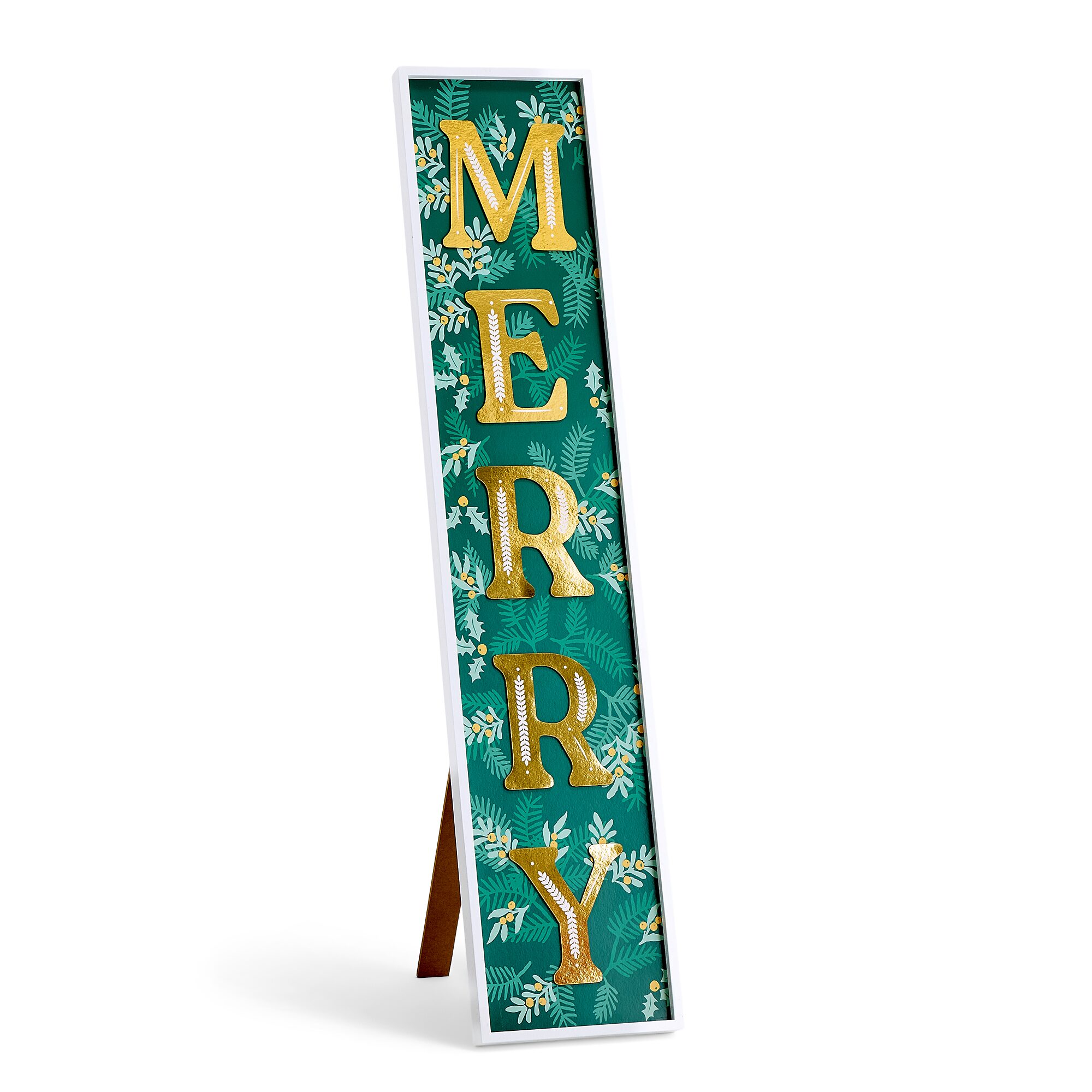 North Pole Trading Co. 47.75" Merry Woodland Porch Leaner Christmas Porch Sign
