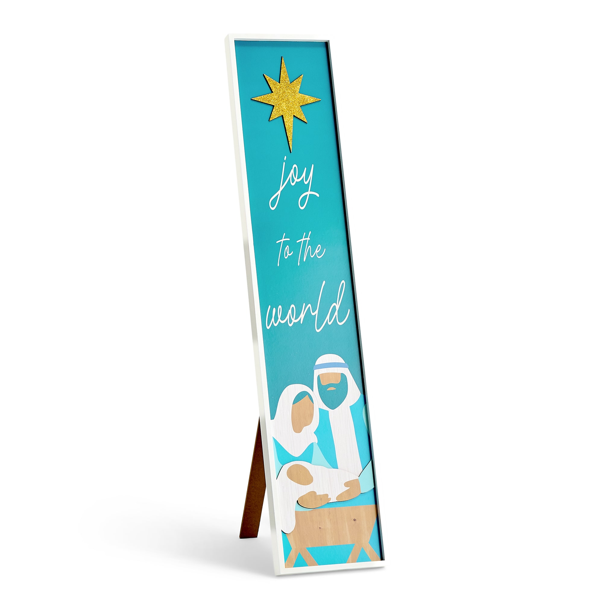 North Pole Trading Co. 47.75" Nativity Porch Leaner Christmas Porch Sign