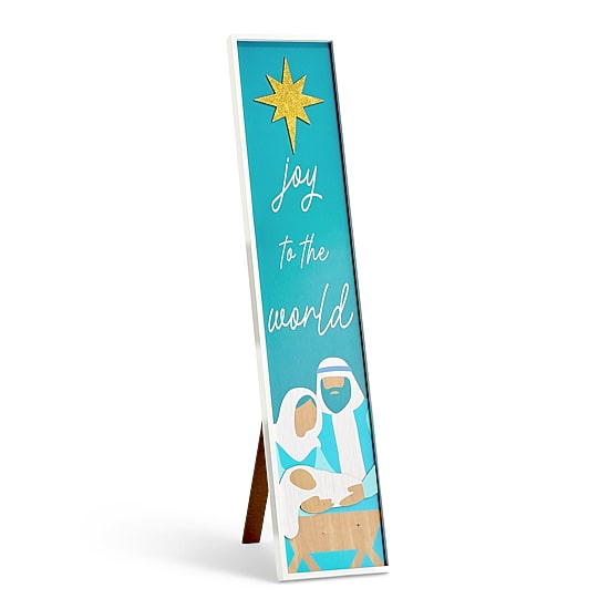 North Pole Trading Co. 47.75" Nativity Porch Leaner Christmas Porch Sign