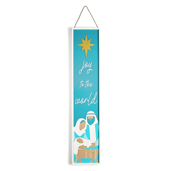 North Pole Trading Co. 47.75" Nativity Porch Leaner Christmas Porch Sign