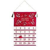 Martha Stewart Hanging Merry Christmas Advent Calendar