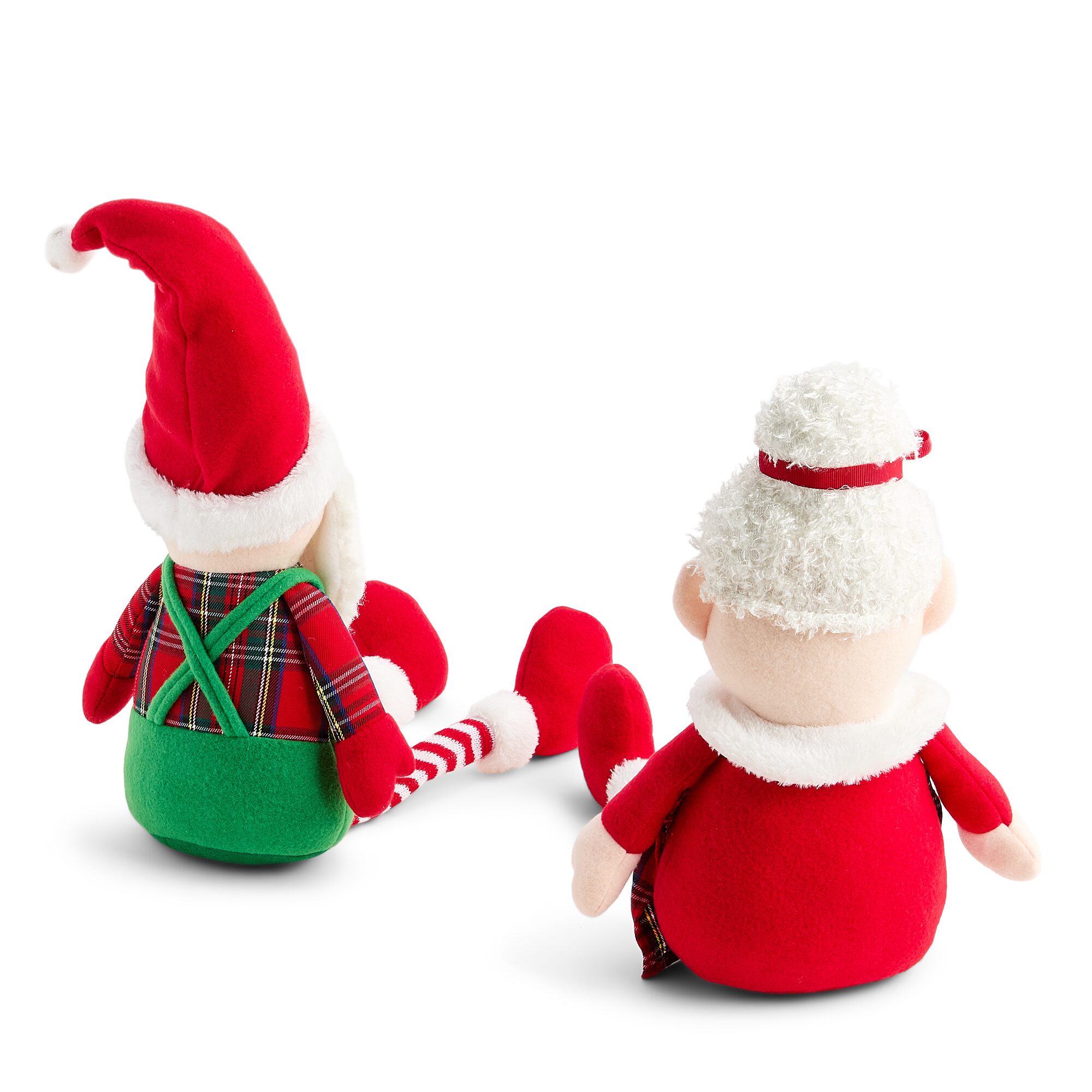 North Pole Trading Co. Santa Mrs Clause Sitters Set 2-pc. Christmas Tabletop Decor