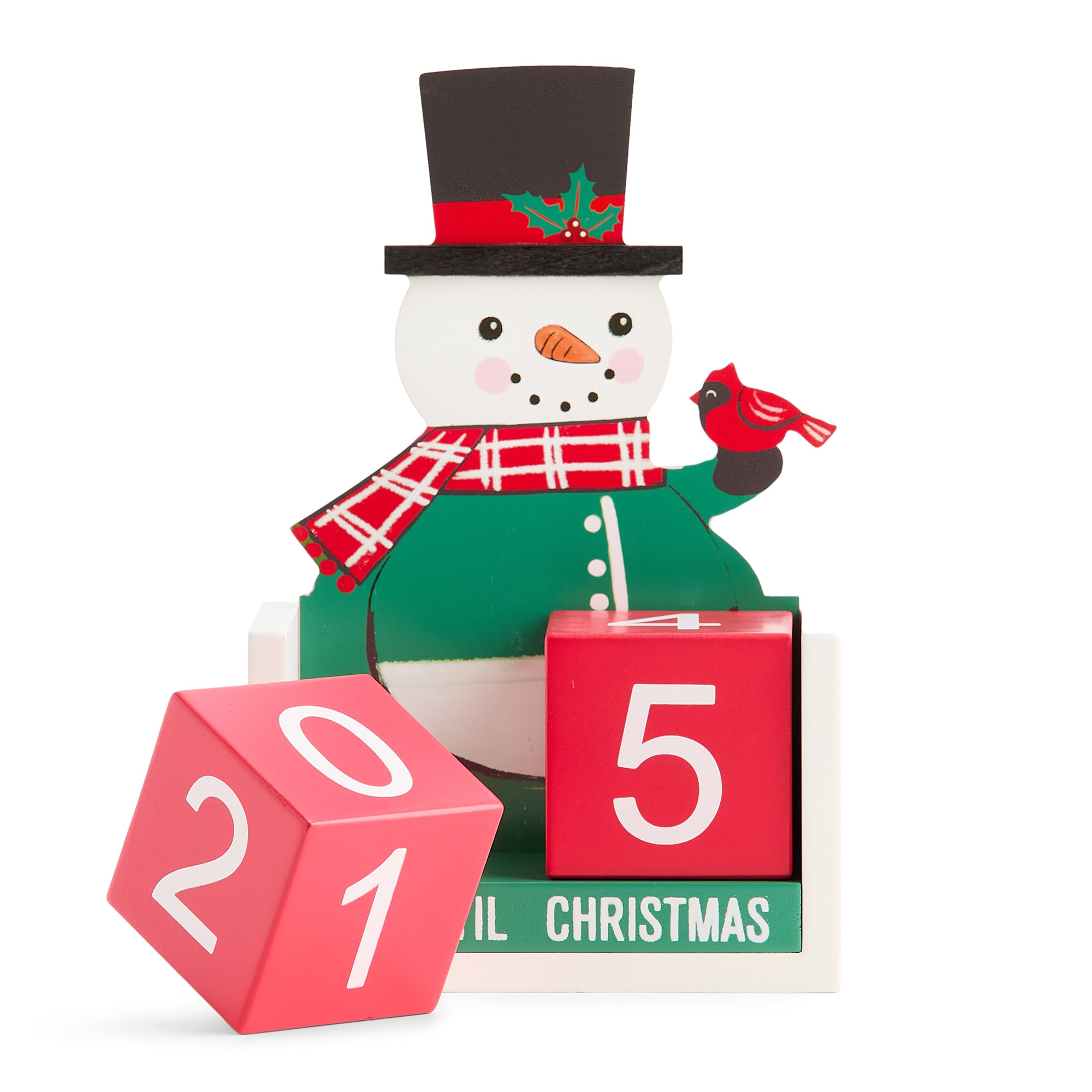 North Pole Trading Co. 8" Snowman Christmas Advent Calendar
