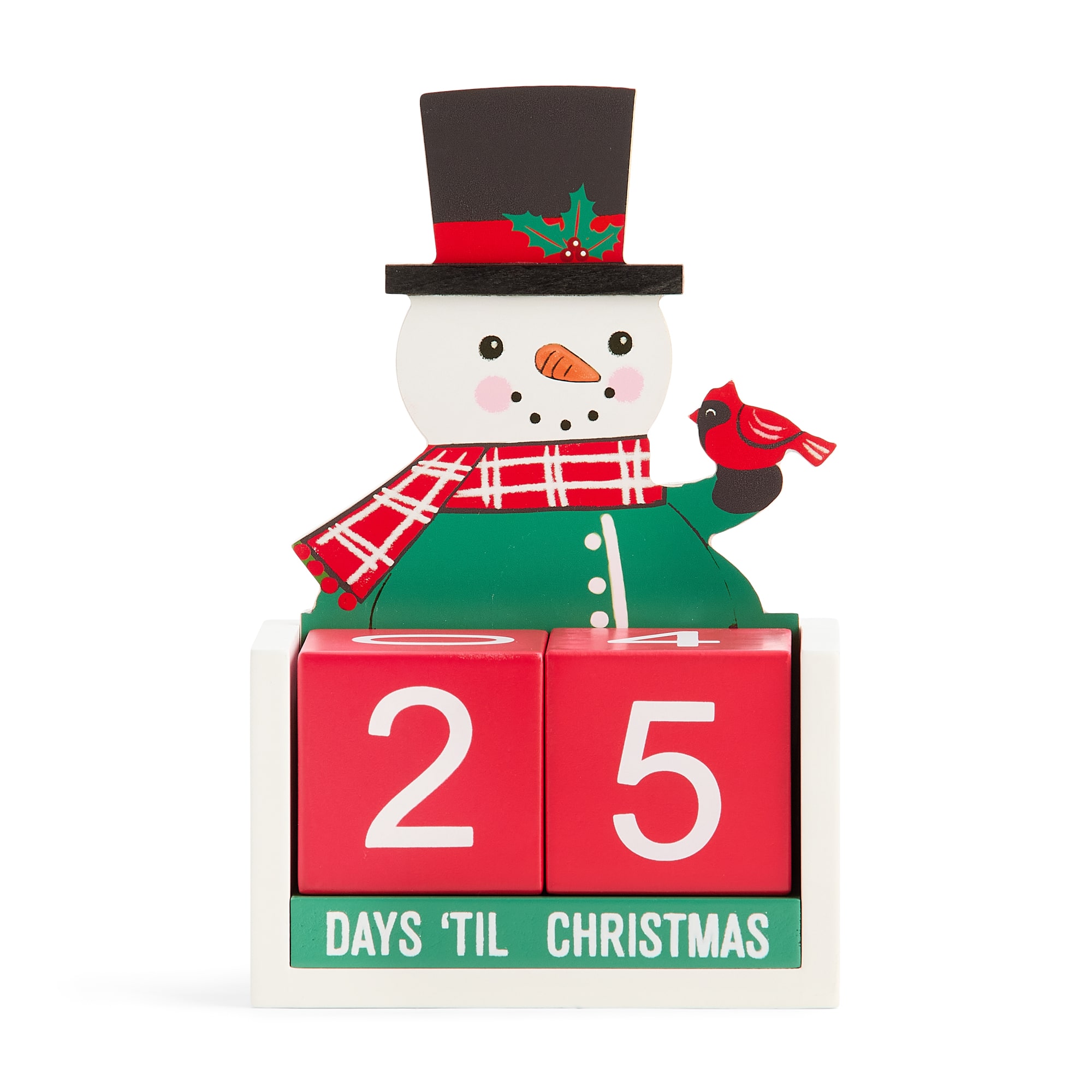 North Pole Trading Co. 8" Snowman Christmas Advent Calendar