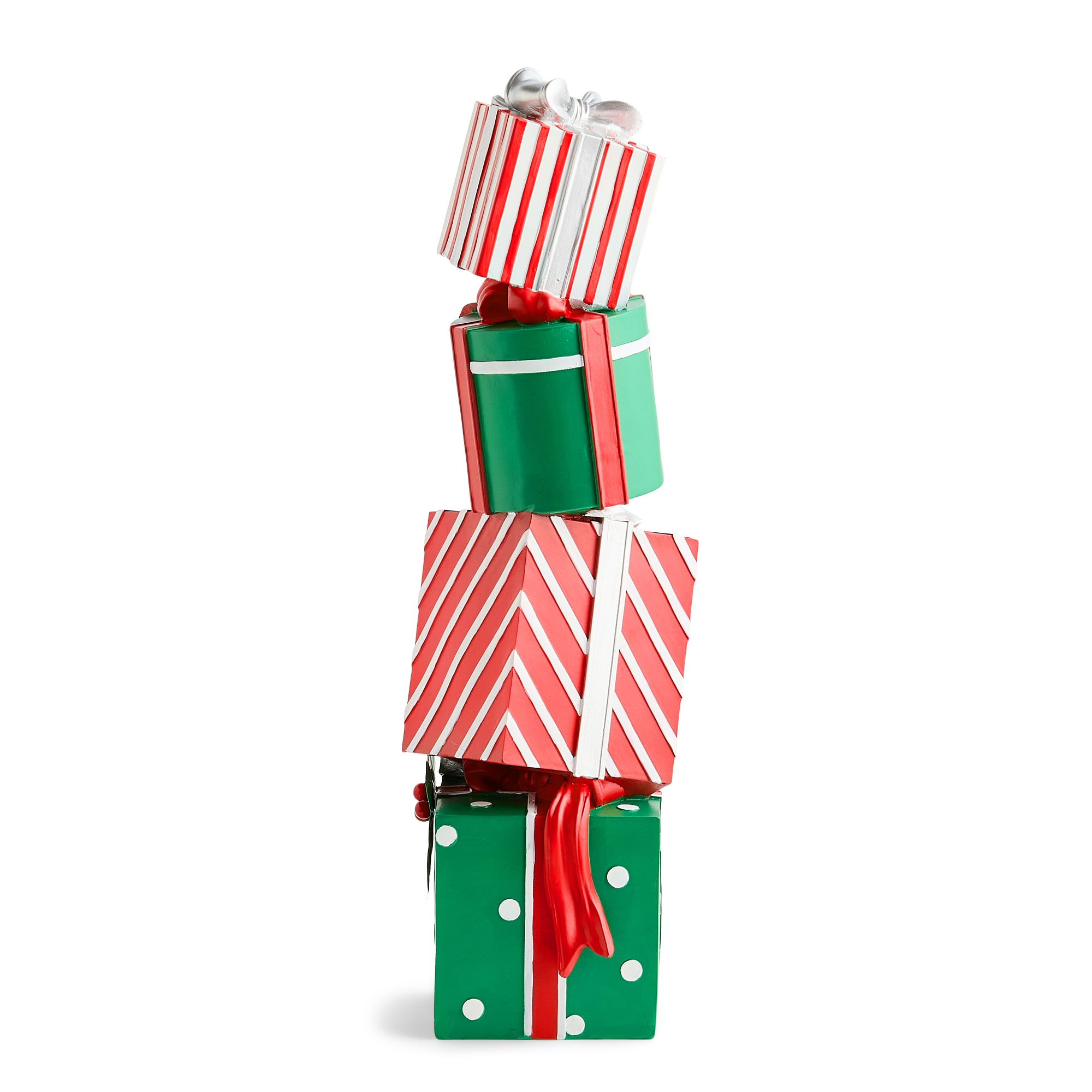 North Pole Trading Co. 20" Stacked Gifts Christmas Tabletop Decor