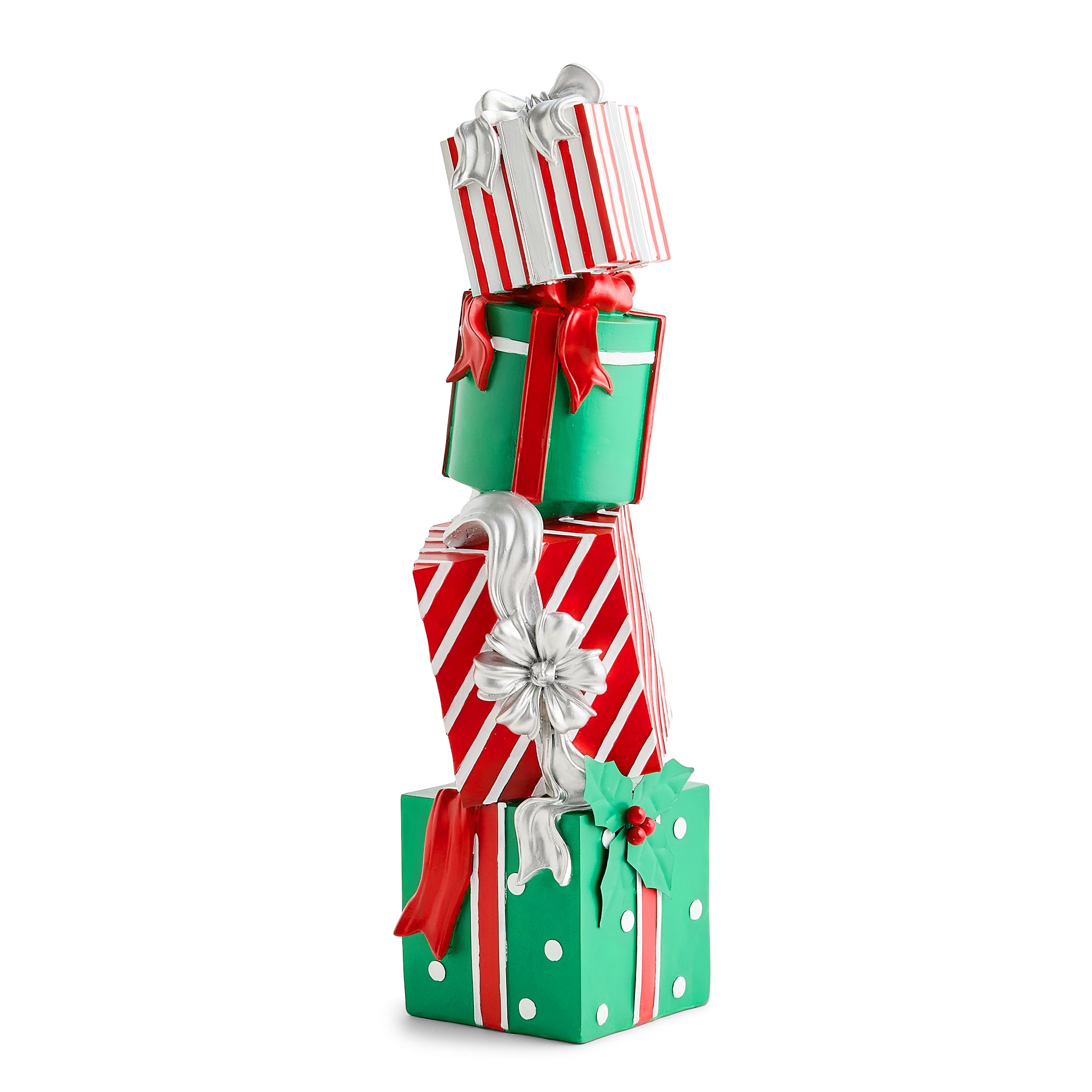 North Pole Trading Co. 20" Stacked Gifts Christmas Tabletop Decor