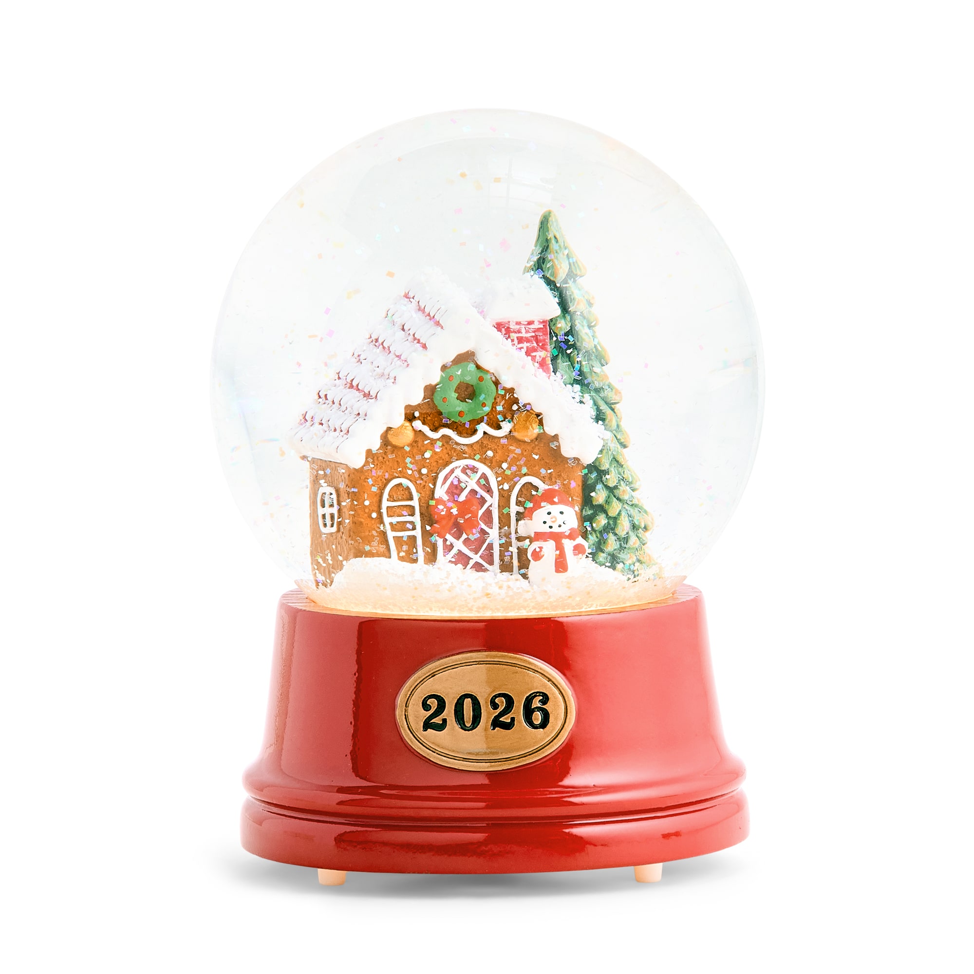 North Pole Trading Co. Gingerbread Christmas Snow Globe