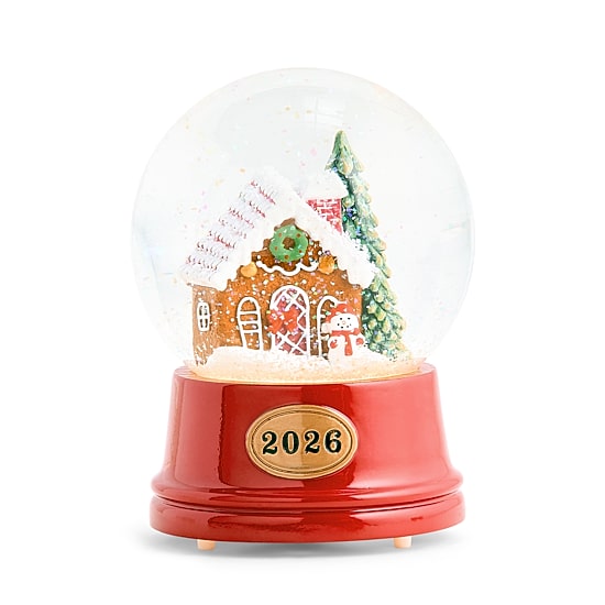 North Pole Trading Co. 6.5" Gingerbread Christmas Snow Globe