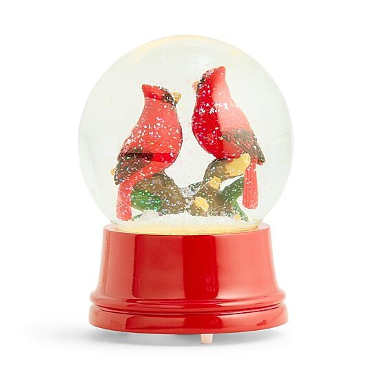 North Pole Trading Co. Cardinal Snow Globe Christmas Snow Globe