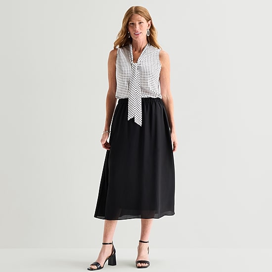 Black Label by Evan-Picone Womens Maxi Skirt