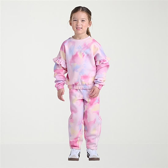 adidas Little Girls Knit 2-pc. Pant Set