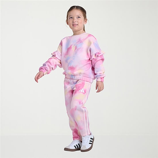 adidas Little Girls Knit 2-pc. Pant Set