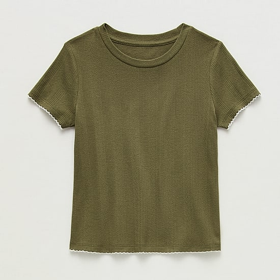 Thereabouts Little & Big Kid Girls Crew Neck Short Sleeve T-Shirt