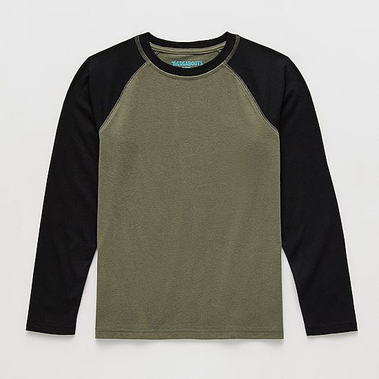 Thereabouts Little & Big Kid Boys Crew Neck Long Sleeve T-Shirt