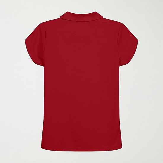 IZOD Performance Mesh Little & Big Kid Girls Short Sleeve Regular Fit Wrinkle Resistant Moisture Wicking Polo Shirt
