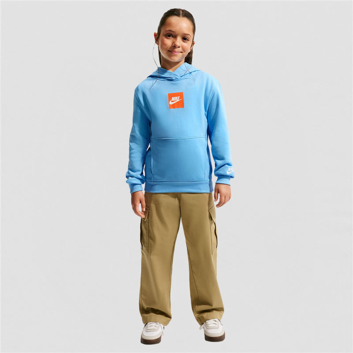 Nike Club Big Kid Unisex Long Sleeve Active Hoodie