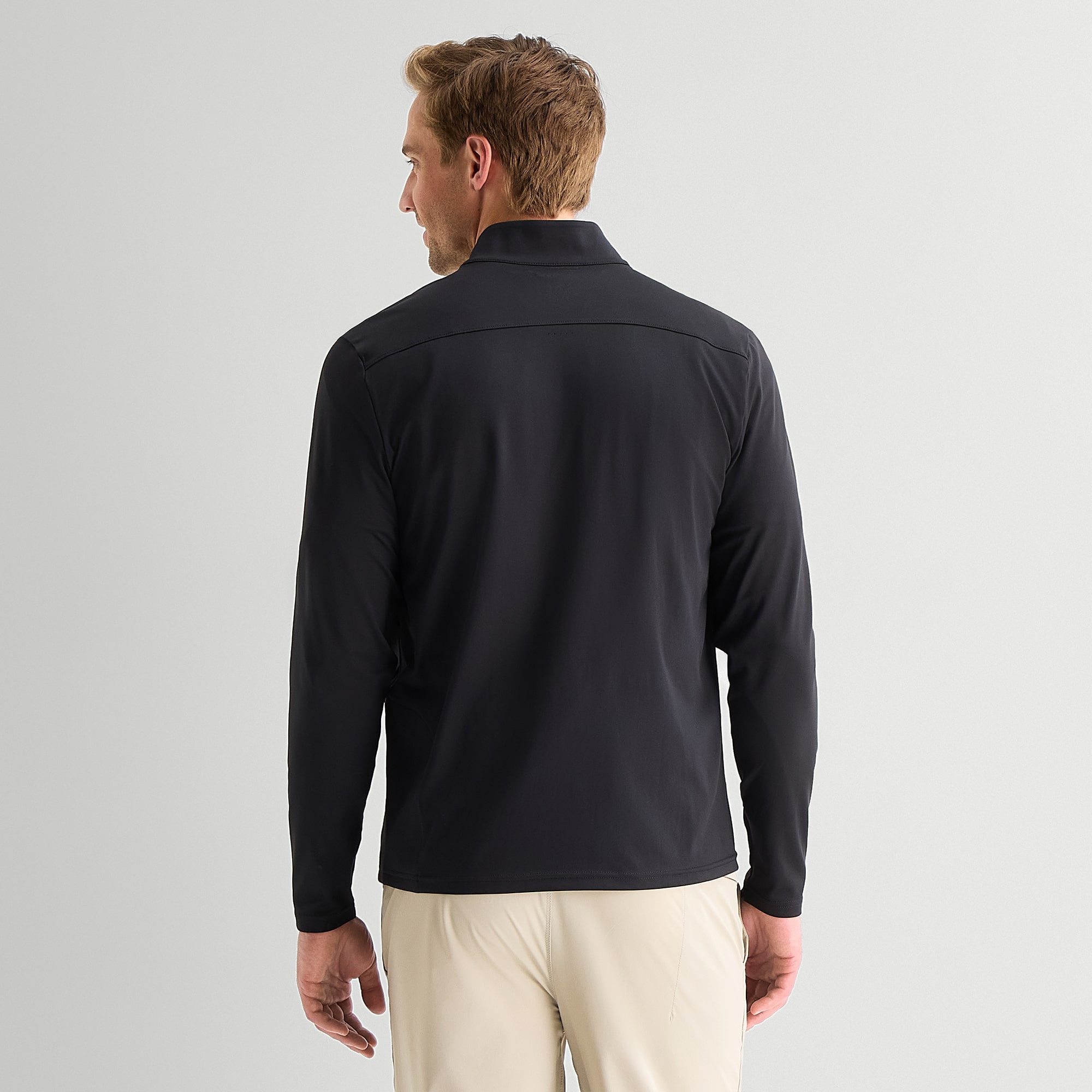 Xersion Mens Mock Neck Long Sleeve Quarter-Zip Pullover