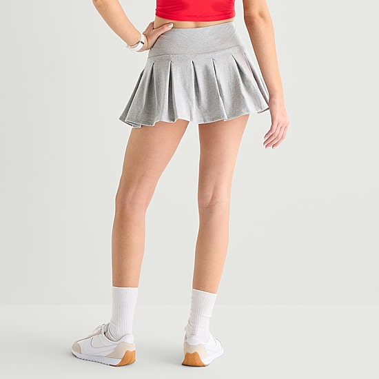 Arizona Womens Juniors Mini Pleated Skirt