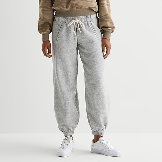 Arizona Womens Juniors Cuffed Sweatpant