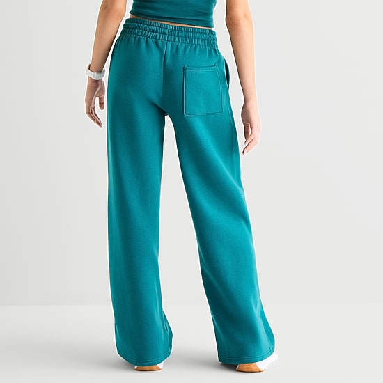 Arizona Womens Juniors Wide Leg Sweatpant