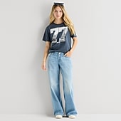 Arizona Womens Juniors Low Rise Baggy Fit Jean