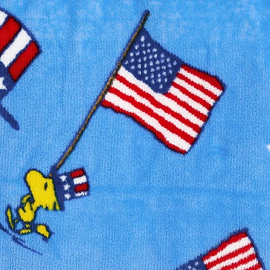 Peanuts Star Spangled Throw Peanuts Snoopy Washable Lightweight Throw