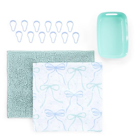 AEROPOSTALE Bows 15-pc. BTC Shower Curtain Set