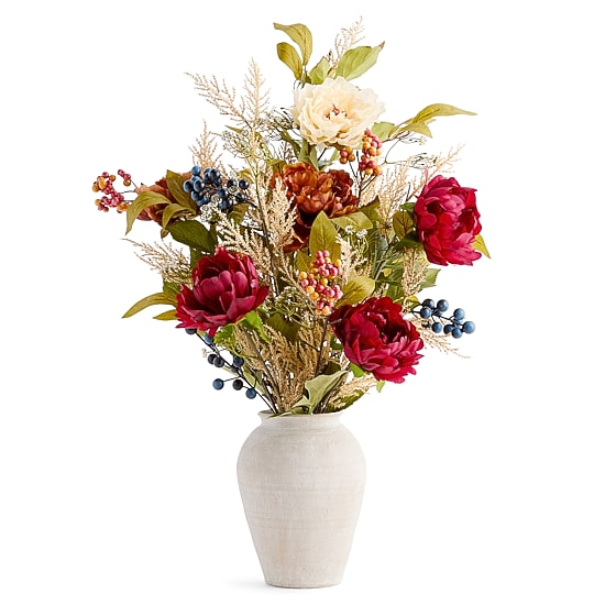 Layerings 30" Harvest Peony Juniper Floral Arrangement