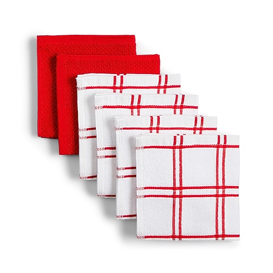Cooks Plaid 6-pc. Dish Cloth Set