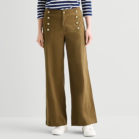 St. John's Bay Womens Wide Leg Trouser