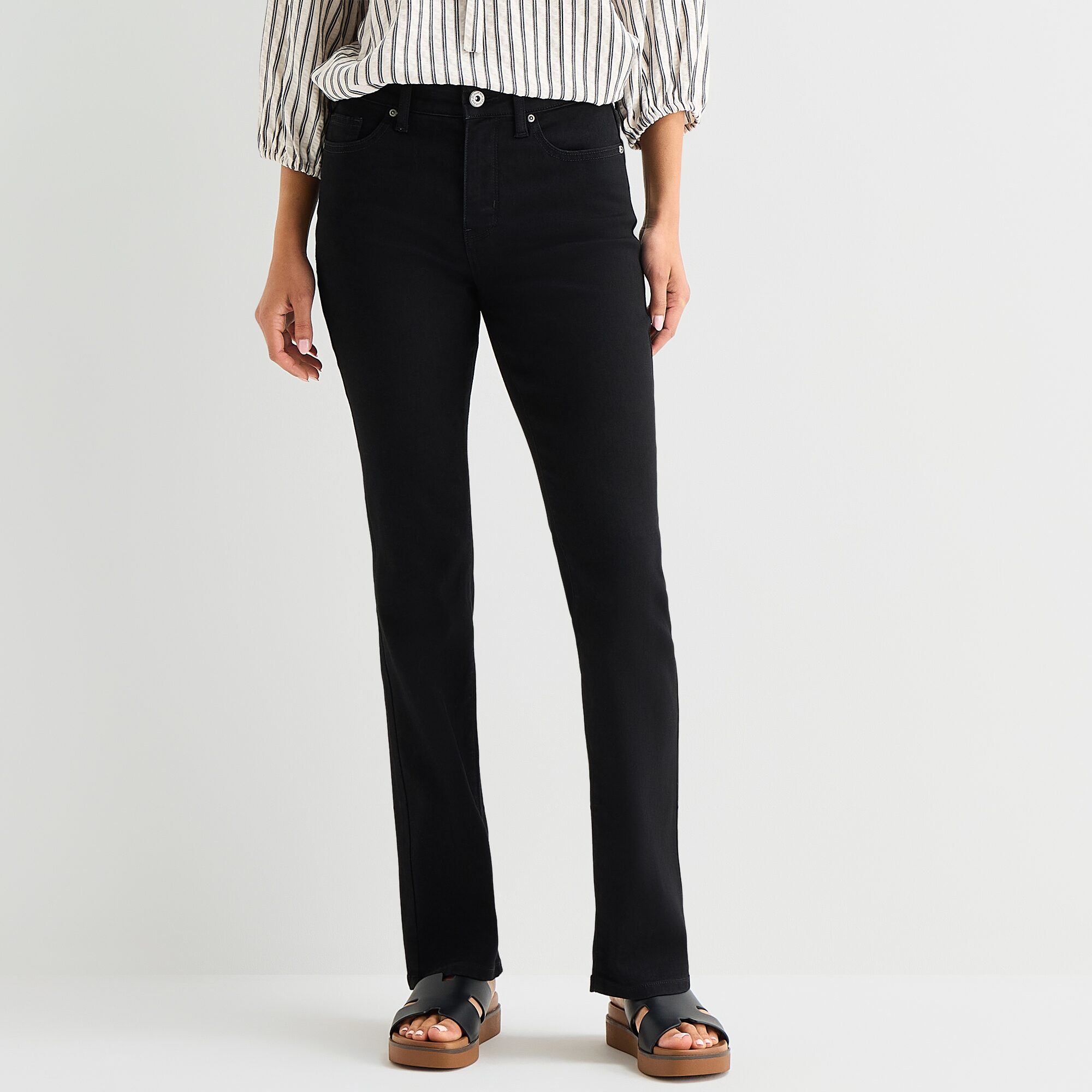 St. John's Bay Womens Mid Rise Bootcut Jean