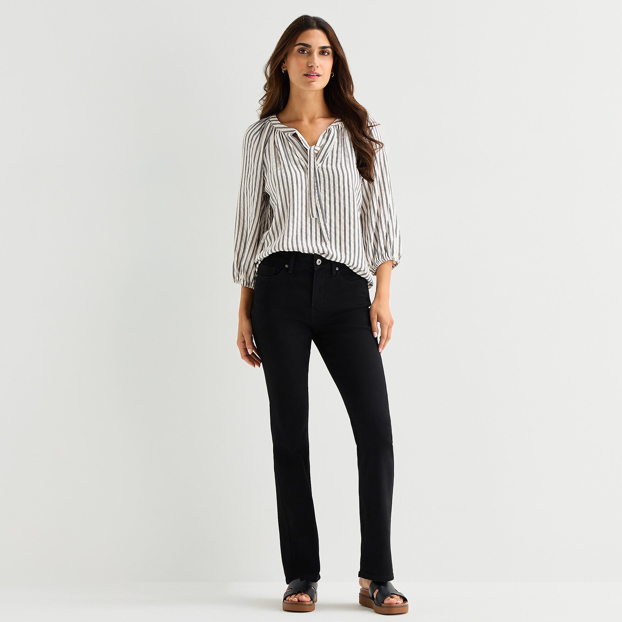 St. John's Bay Womens Mid Rise Bootcut Jean
