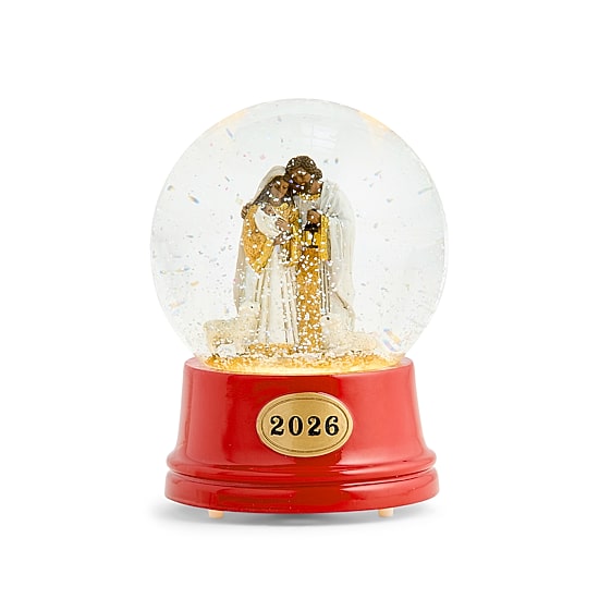 North Pole Trading Co. 6.5" African American Nativity Christmas Snow Globe