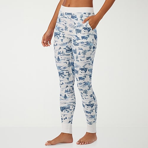 Cuddl Duds Cozy Stretch Thermal Thermal Legging In Blue
