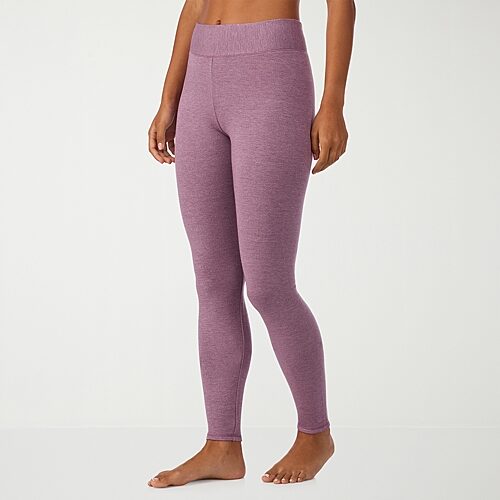 Cuddl Duds Ultra Cozy Thermal Legging In Purple